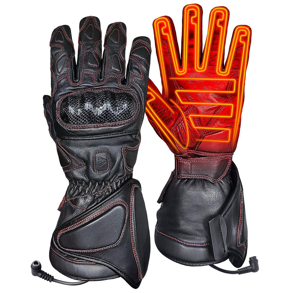 Gerbing 12V Extreme Hard Knuckle Heated Gloves - Front