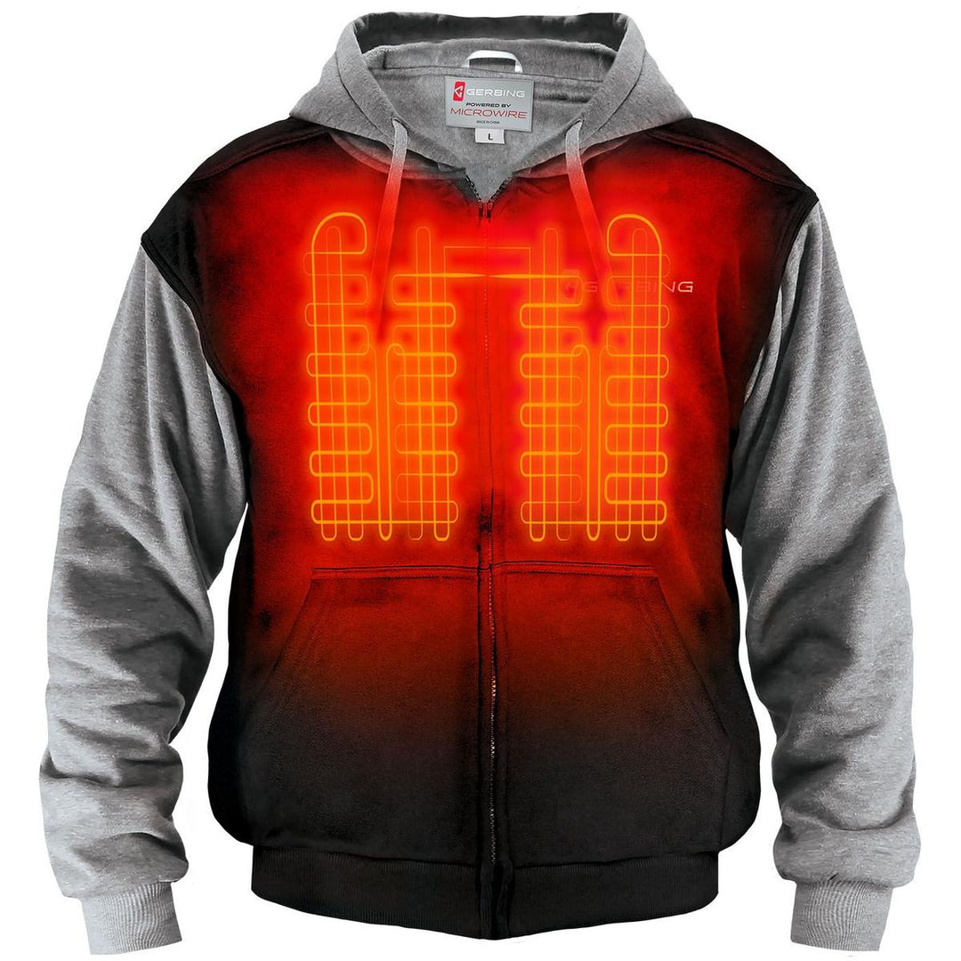 Gerbing 7V Battery Heated Hoodie Sweatshirt - Front