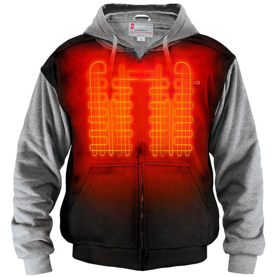 Gerbing 7V Battery Heated Hoodie Sweatshirt - Front